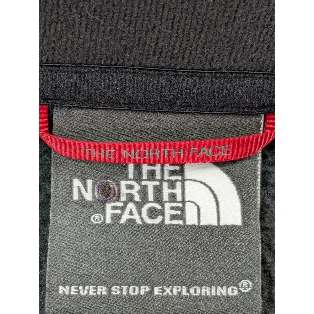 The North Face Mens Black TKA 100 Quarter Zip Fleece Pullover Jacket XL